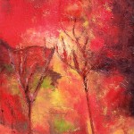 II due alberi – tecnica mista su tela – 120X80