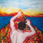 Il vertice dell’esistenza – olio su tela – 120X100