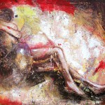 Lo stato delle cose – olio e tecnica mista su tela – 120×100 – 2008